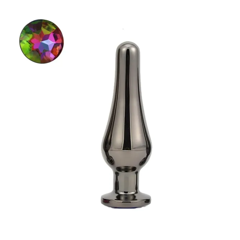 Gun Farbe Edelstahl Anal Plug Dildo Sex Spielzeug Produkte 3 Größen Butt Plug Für Frauen Sex Erwachsene Spiel Prostata massager