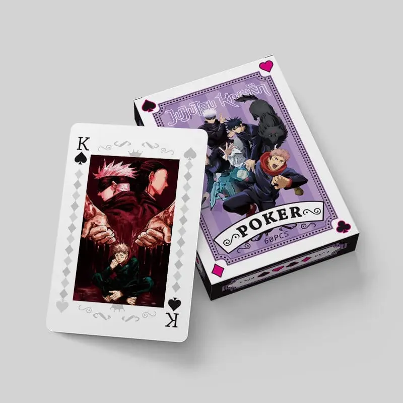 Anime Poker Legetøj Jujutsu Kaisen Brætspilskort Gojo Satoru Itadori Yuji Cosplay Indbundet gave