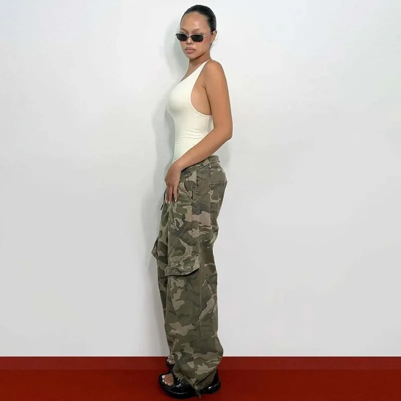 Dulzura Asymmetric One Shoulder Backless Slim Sleeveless Tank Top Women'S Solid Sexy Casual Top Street Style Y2K Summer Clothes