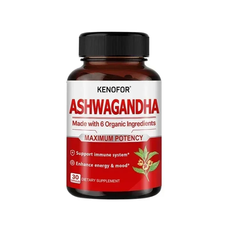 有機 Ashwagandha - 120 粒素食膠囊純有機 Ashwagandha 粉末和根提取物 - 緩解壓力改善情緒