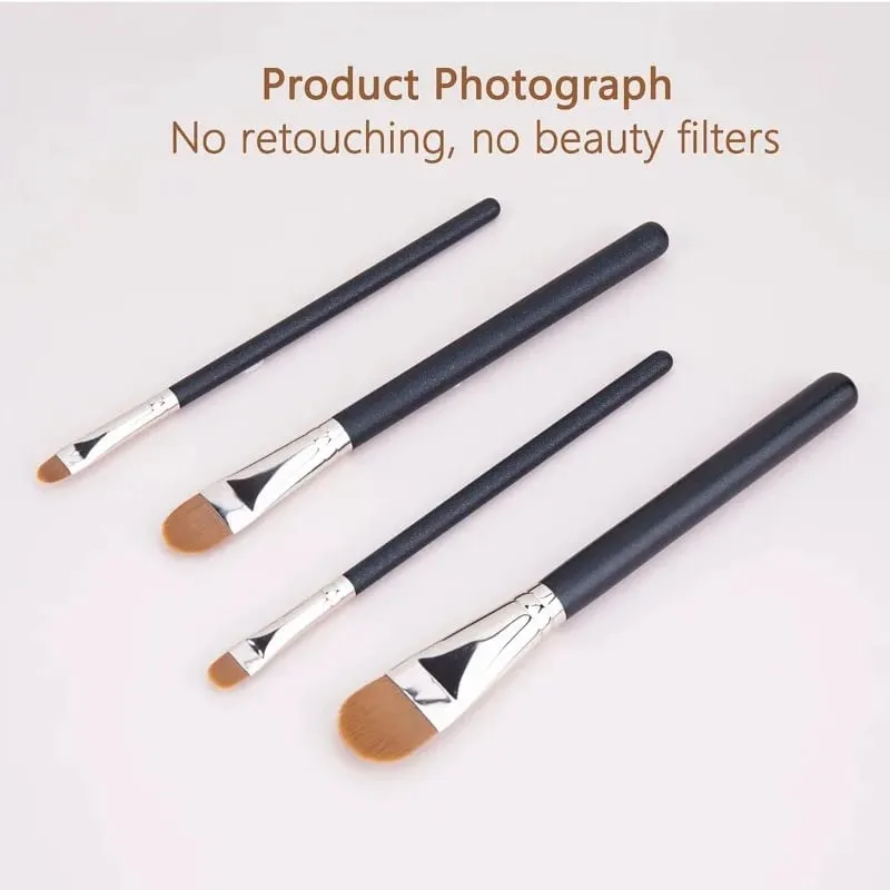 4 Types Sizes Upgraded Ultra-thin Foundation Concealer Makeup Brush Professional Liquid Foundation Cream Concealer Make-up Tool