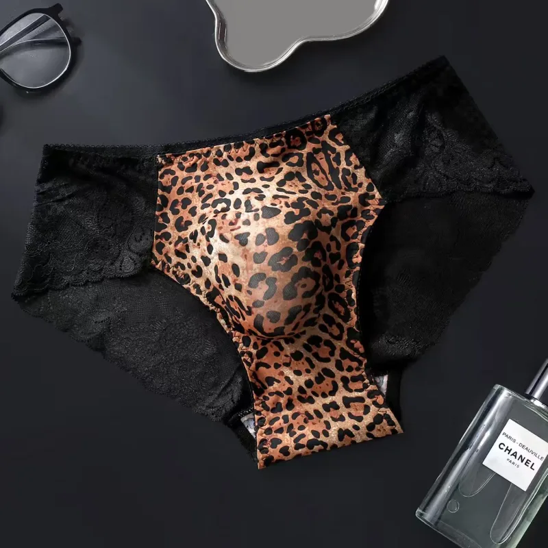 5PCS Sexy Mens Seamless Panties Ice Ultra Thin Sports Fitness Bulge Pouch briefs Male Panties Low Waist