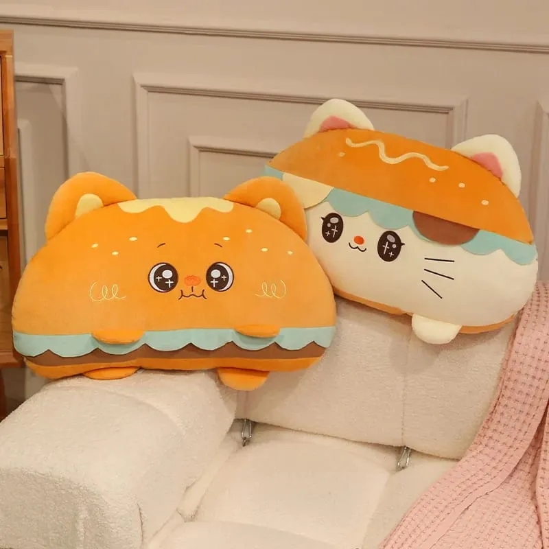 Hamburger Plush Cushion 58/88cm Stuffed Pillow Kawaii Sofa Bed Seat Decor Cushion Adorably Home Decor Toys Birthday Gifts — image 3