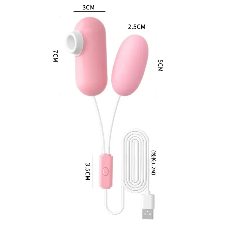 Portable Vagina Ball Sucking Vibrating Love Egg Massager Clitoral Nipple Stimulation Quick Orgasm Sex Toys For Women Adult Goods