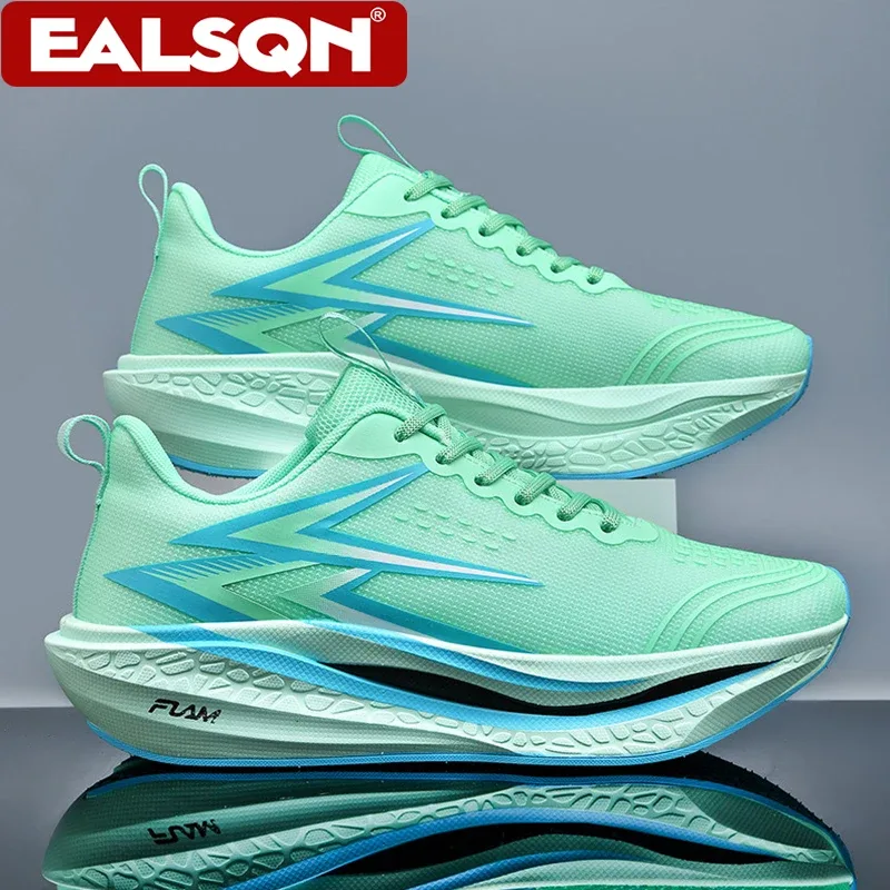 New Running Shoes Men's Speciality Marathon Sports Sneakers Breathable Lightweight Carbon Board Women's Athletic Tennis Non-skid