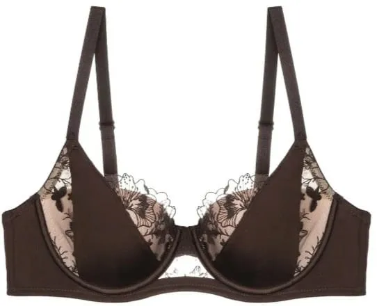 Women Plus Size Lace Bra Set Color Block Thin Cup Big Bust D Cup Full Coverage Brassiere Lingerie Curvy Female Everyday Outfit（