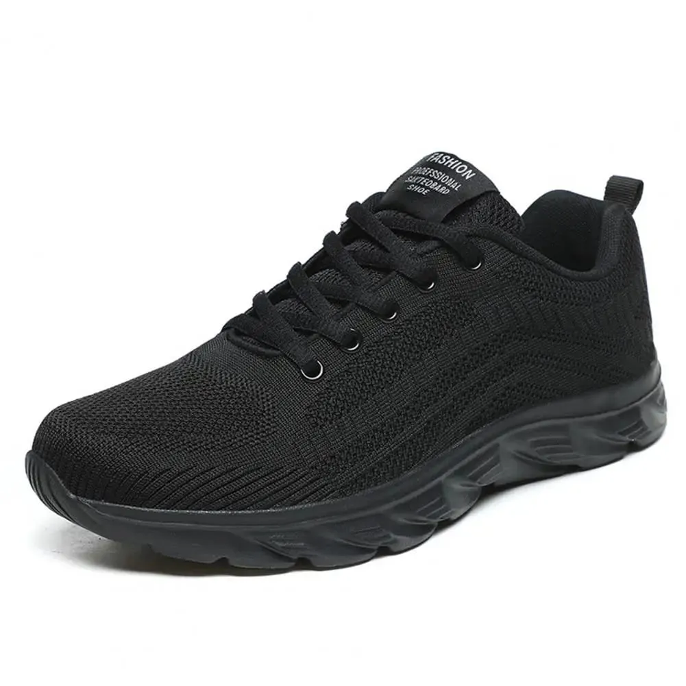Wide Toe Box Men Shoes Men's Wide Width Mesh Sneakers Casual Sport Shoes for Travel Work Lightweight Flat Lace-up Mountaineering