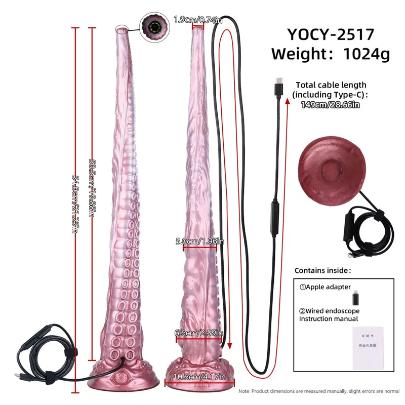 65cm Long Butt Plug Anal Speculum Camera Dilator APP Control Extreme Anus Expansion Monster Fantasy Dildo Silicone Sex Toys