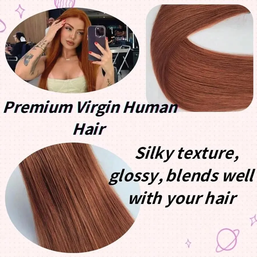 Jessie's Wig #33 16-26inch Tape In Hair Extensions 20pcs/Pack 50g Remy Silky Straight Human Hair Extensions For Volume Add
