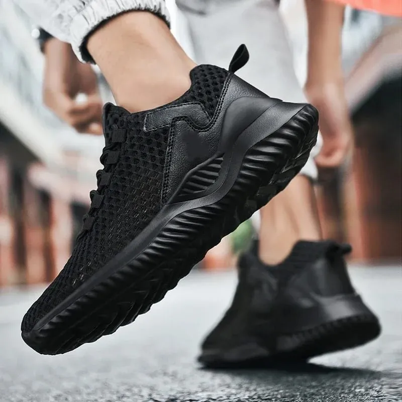 Men Women Casual Walking Shoes Retro Breathable Mesh Sneakers Comfortable Daily Work Footwear Non Slip Tennis Shoes EU 36-46