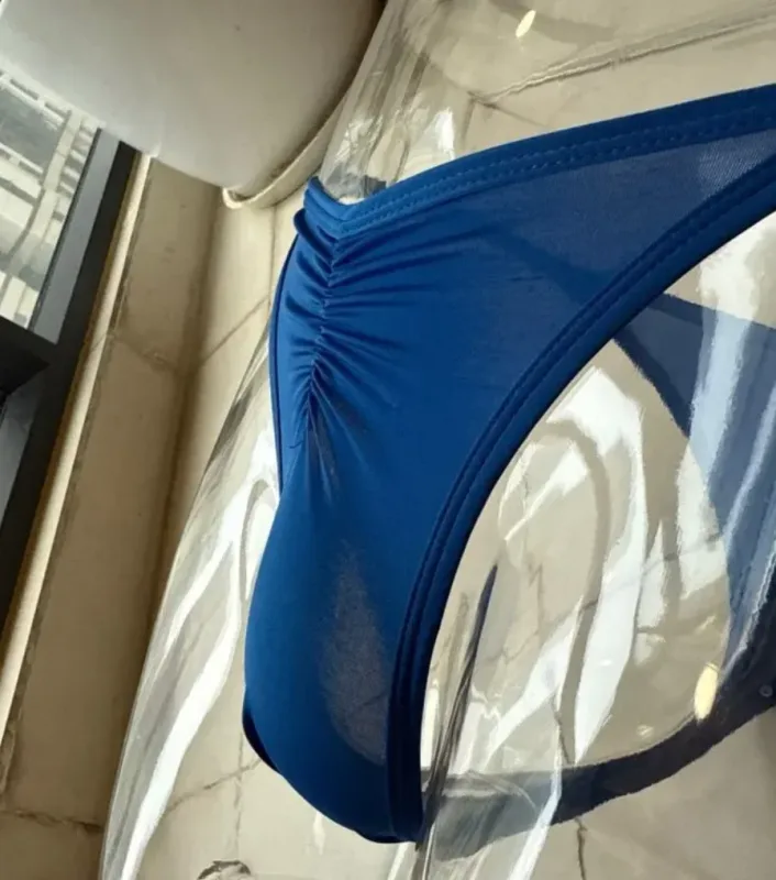 Pánská ledová hedvábná tanga kalhotky velikosti US Sexy G-String prodyšné bezešvé tričko se zády Sportovní fitness spodní prádlo Velké velikosti