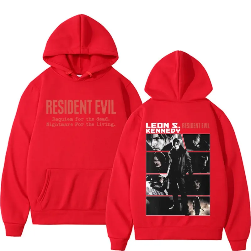 Limited Leon Kennedy Sweatshirts Resident Evil Requiemm Hoodie Pullovers Men Women Fashion Casual Fleece Cozy Hoodies Streetwear