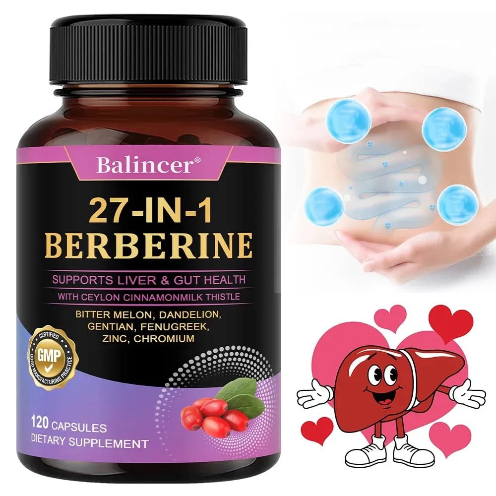Berberine with Ceylon Cinnamon Supplement - Extra Strength for Immune System Digestive Health & Energy Production