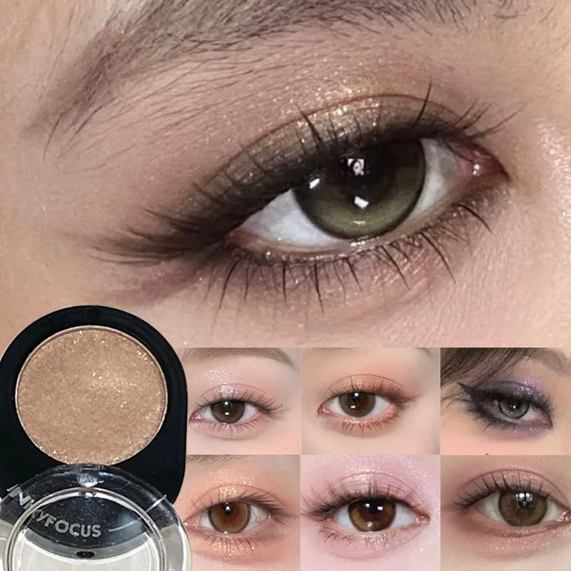 12 Colors Diamond Shining Eyeshadow Cosmetics Long Lasting Silky Easy To Color Pearl Light Brightening Eye Shadow Makeup Palette