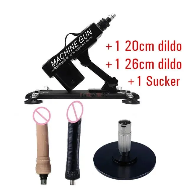 Strong Motor Automatic Vibartor Sex Machine with Dildo Attachments Adjustable Gun Love Machine Sex Toys for Man Women Adult Game