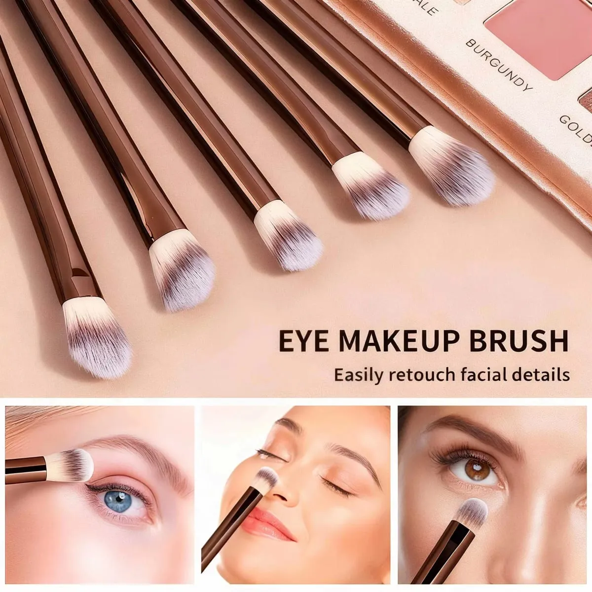 13pcs Makeup Brushes with Storage Bag Soft Fluffy Cosmetic Foundation Powder Eyeshadow Kabuki Blending Beauty Tool Makeup