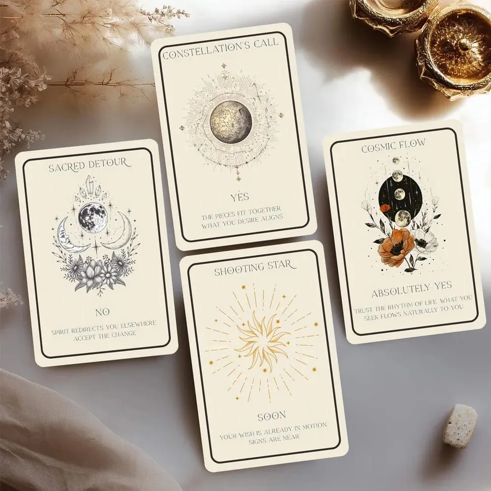 44 Card Deck 13x8 Celestial Oracle Cards Cosmic Guidance for Ultimate Personal Growth Card Game for Inspiration