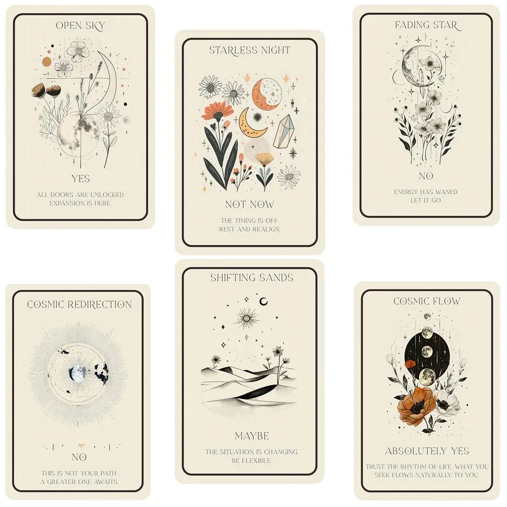 44 Card Deck 13x8 Celestial Oracle Cards Cosmic Guidance for Ultimate Personal Growth Card Game for Inspiration