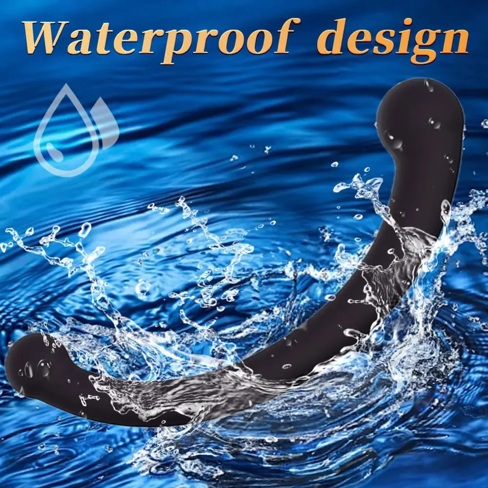 Double Ended Vibrating Prostate Massager 10 Vibrating Modes G Spot Stimulator Vaginal Stimulator Sex Toy for Women Men Couples