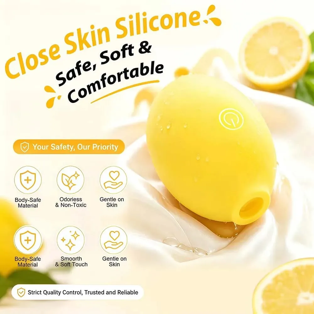 Klitoris Saugen Zitrone Vibrator für Frauen 10 Geschwindigkeit Vakuum Sauger Nippel Stimulator Oral Klitoris Saug Massage Weibliche Sex Spielzeug — image 5