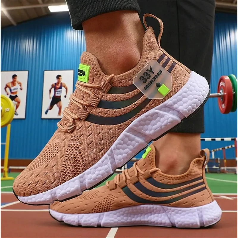 Heren Mesh Sneakers Lichtgewicht Comfortabele Zachte Ademende Loopschoenen Atletische Jogging Tenis Multi Gekleurde Wandelschoenen Heren