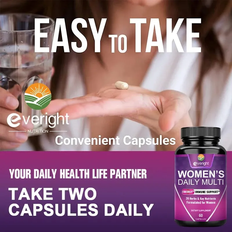 Multivitamin for Women: Supports Joints Skin Nails with Magnesium Biotin Calcium Zinc Selenium