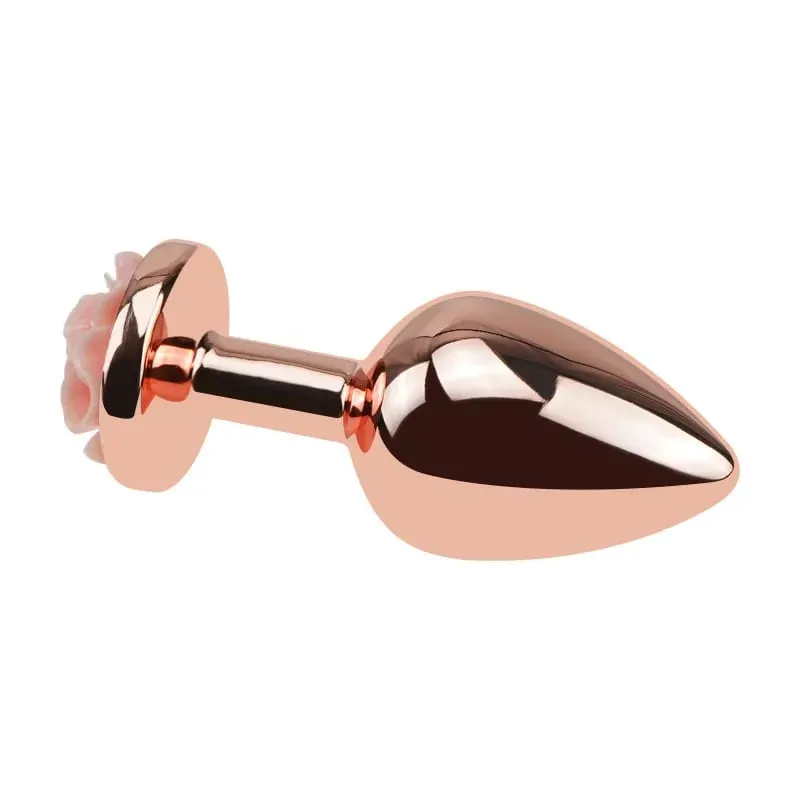 3 크기 아날 플러그 Buttplug 로즈 모양 항문 섹스 토이 남성 여성 초보자 고급 사용자 질 훈련 엉덩이 플러그를위한 섹스 토이