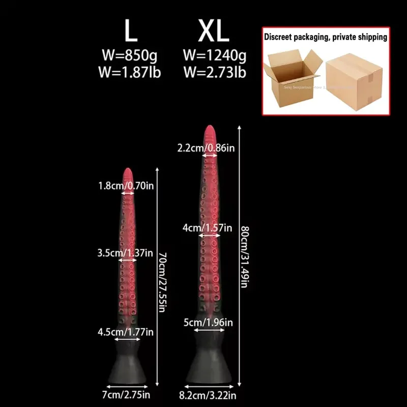 50-100cm Super Long Anal Whip Octopus Anal Plug Silicone Suction Cup Bdsm Buttplug Dilatdor Anal Xxl Sex Toys Women Men Sex Sho