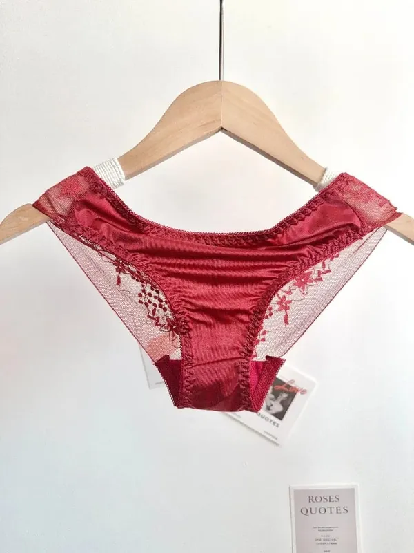 Women Red Sexy Lace Bra Set Push Up Soft Underwire Thin Lingerie Comfortable Support for Small Bust Female Underwear Suit S-XL