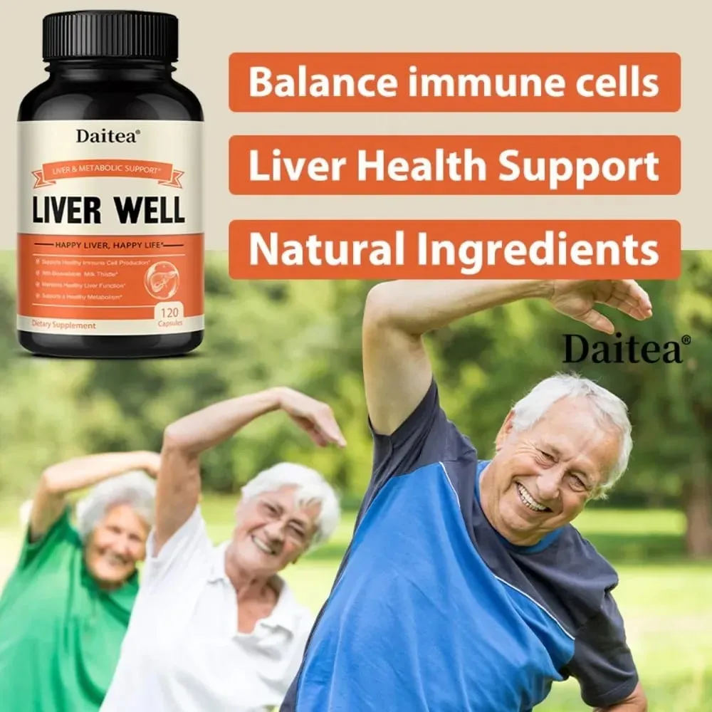 Milk Thistle Capsules - for Health Boosts Liver Detox Antioxidants for Skin and Digestive Liver Health
