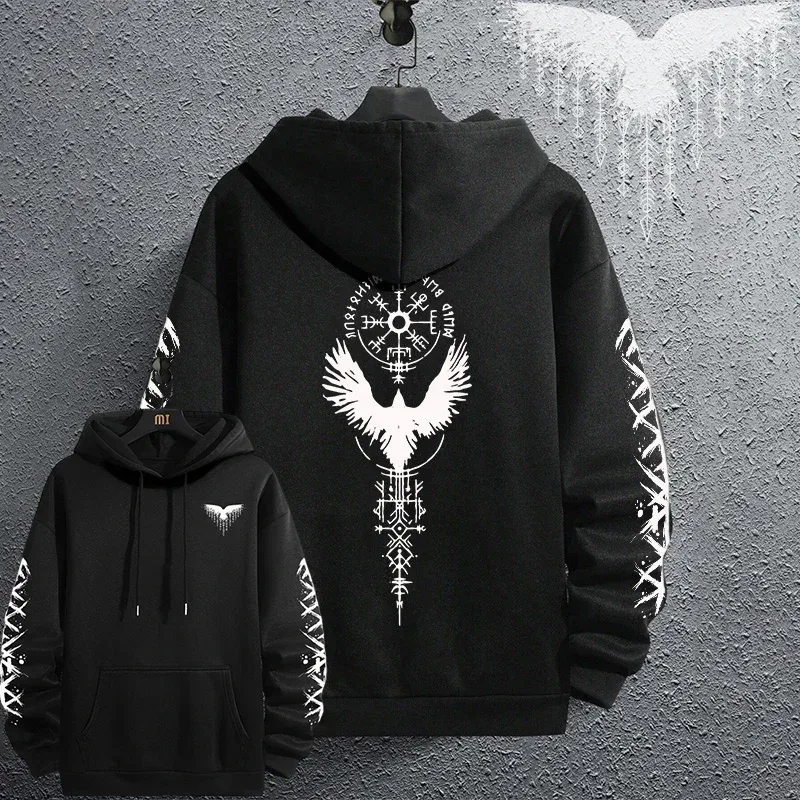 2025 Brand New Black Sweatshirts Autumn Winter Male Daily Casual Sporty Jogging Hoodie Men's Outwear Fashion Pullover — image 2