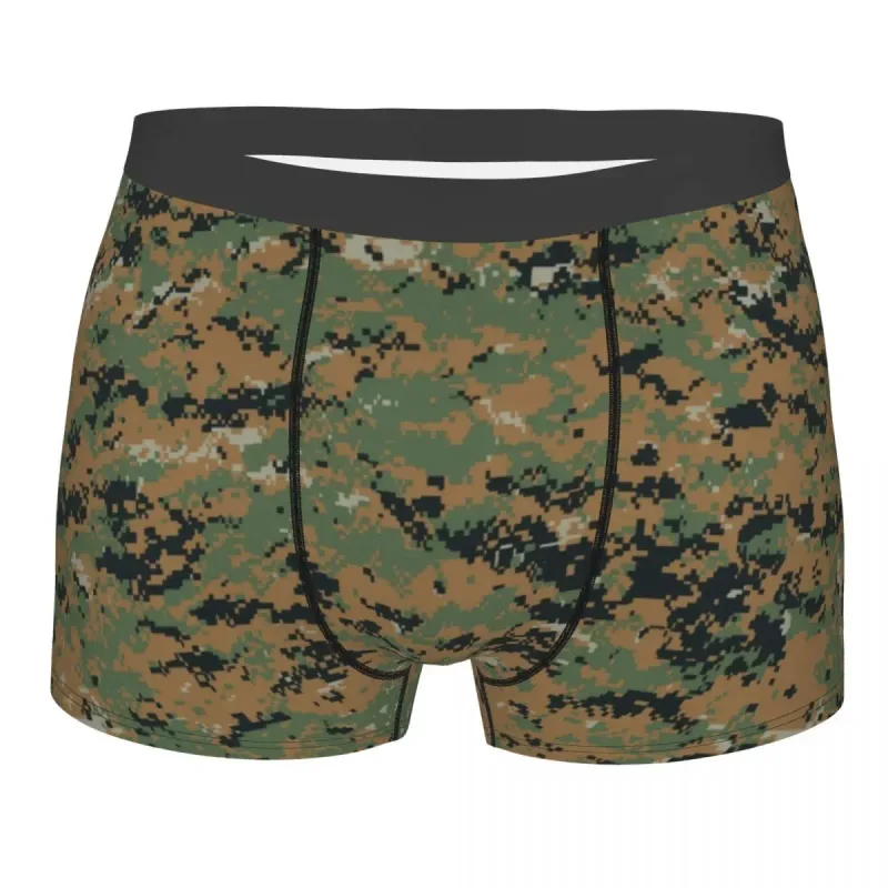 Male Cool WW2 Camo Underwear Germany Arm Military Camouflage Boxer Briefs Stretch Shorts Panties Underpants