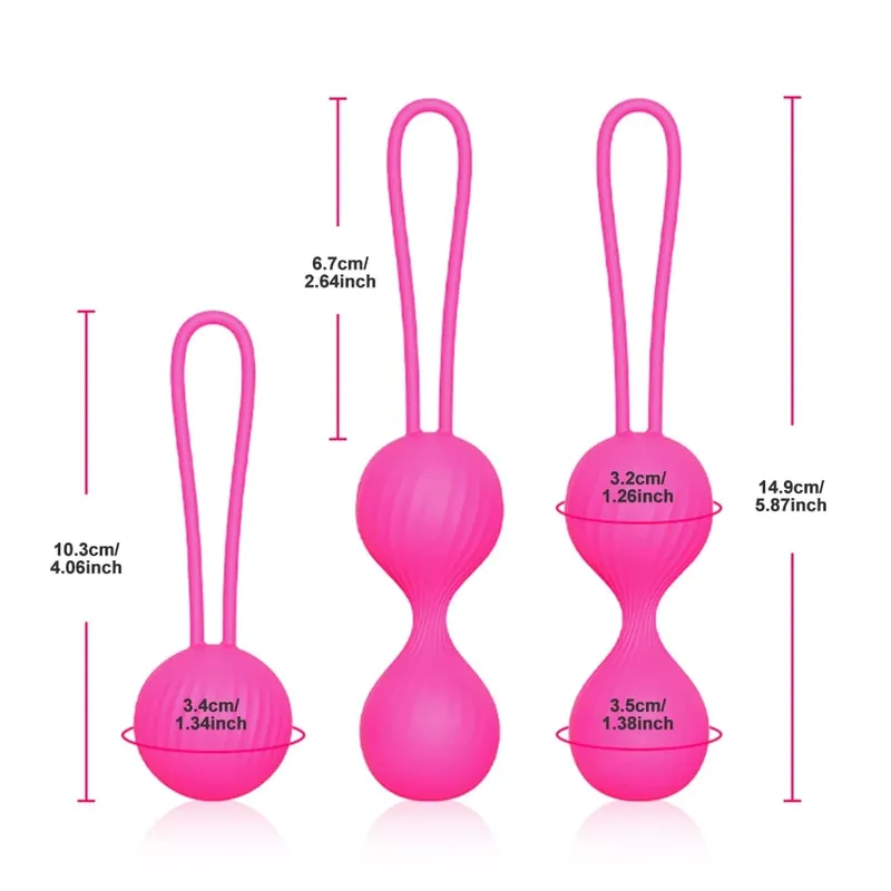 Silicone Smart Geisha Kegel Ball Beads Vaginal Ball Sex Toys for Women Simulator Vagina Chinese Ben Wa Ball Tightening Exerciser