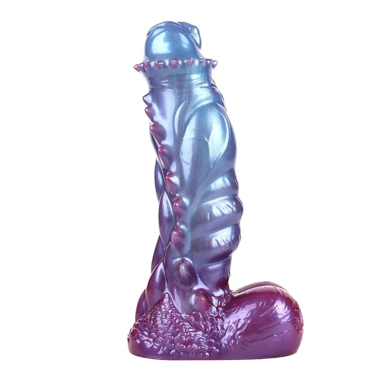 Anal Plug Dildo Pearl Blue Fantasy Muscle Alien Shape Anal Plug Dildo G-Spot Stimulation Masturbator SM Anal Expansion Sex Toys
