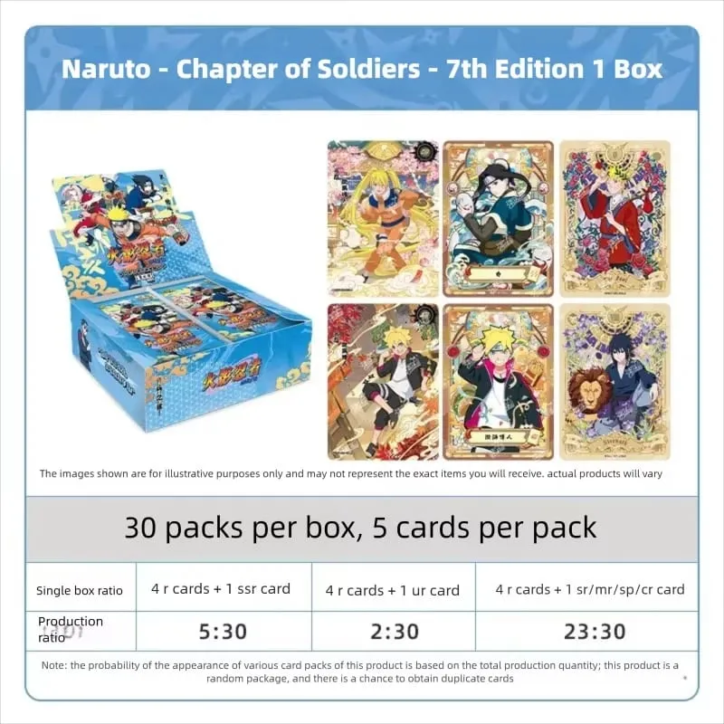 Kayou Genuine Naruto Cards Booster Pack Sasuke Flash Collection Card Anime Figure Toy Gift For Kids Birthday Christmas
