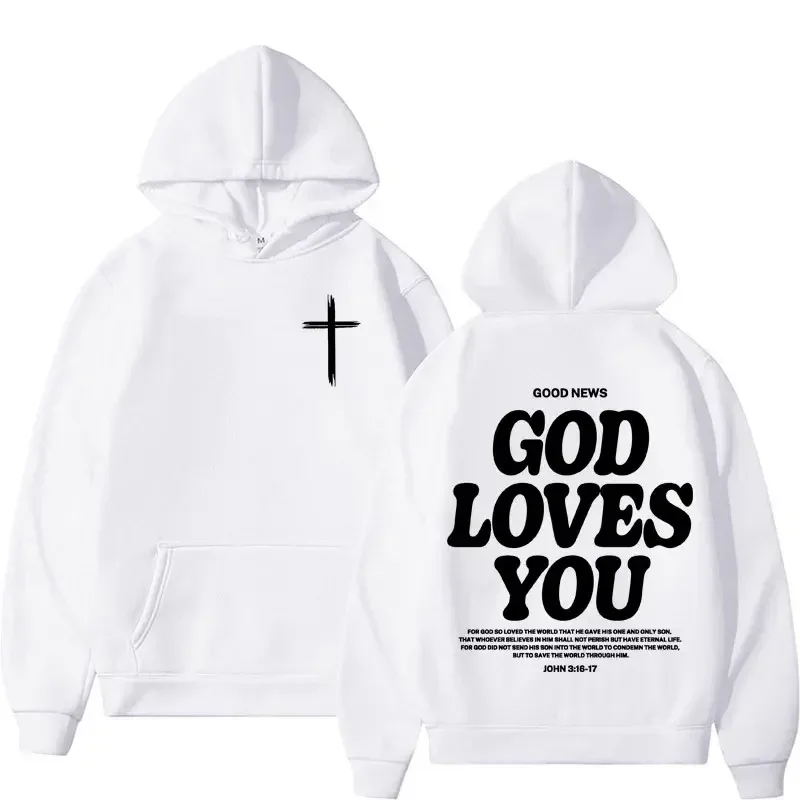 Unisex Y2K Harajuku Aesthetic Hoodie Bible Verse Print Vintage Streetwear Drawstring Hooded Sweatshirt For Men Women