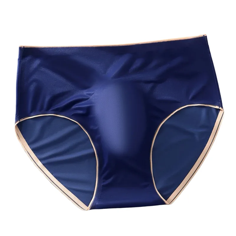 White Men Briefs Stylish Low Waist Panties Briefs 50 Polyamide 50 Spandex Solid Pattern Design Breathable Fabric