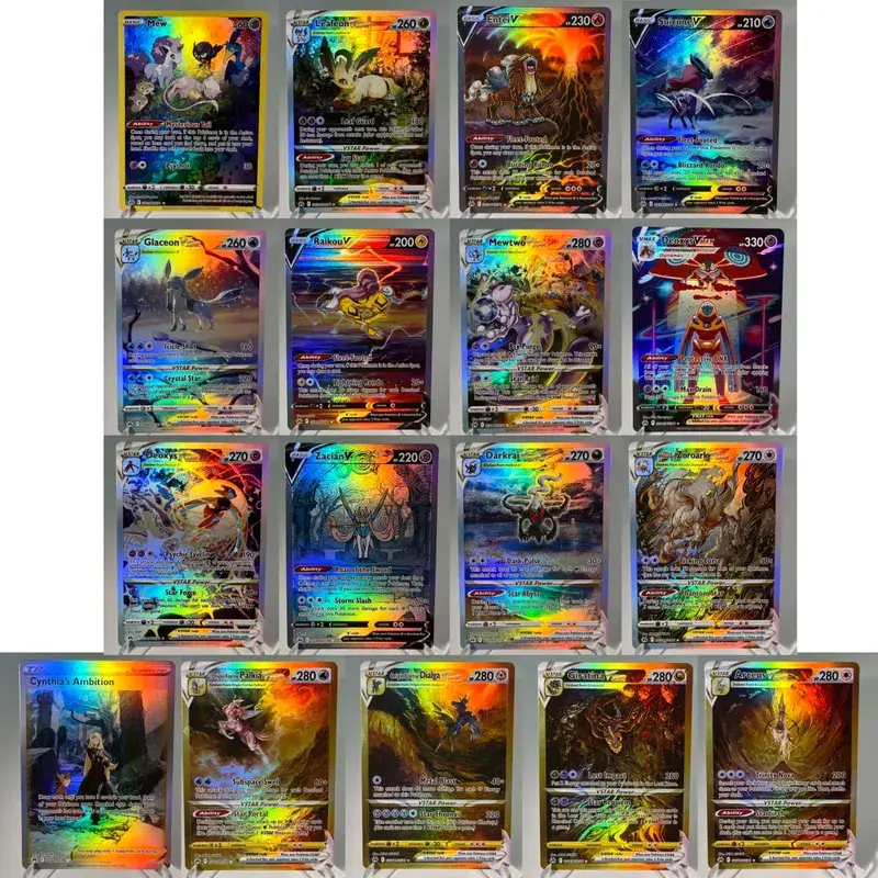 Scarlet & Violet Promos PKM Cards PTCG5-B Rainbow Charmander Paradise Resort Mew Rare Collection Battle Toys Gifts for Hobbies