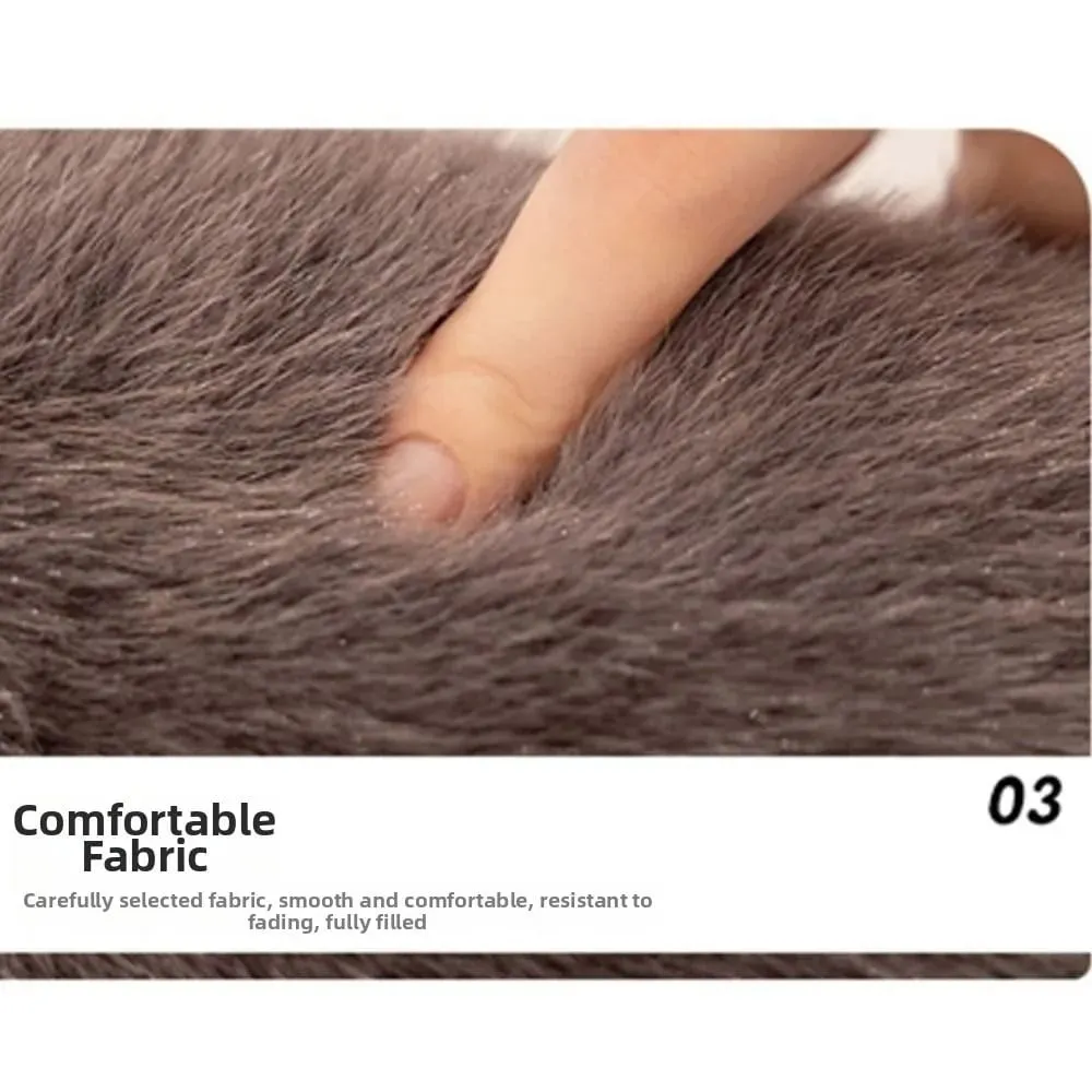 Soft Plush Ferret Plush Pillow Cute Expression Dense Stitching Long Ferret Cushion Fluffy Texture Stuffed Ferret Toy Long Body — image 3
