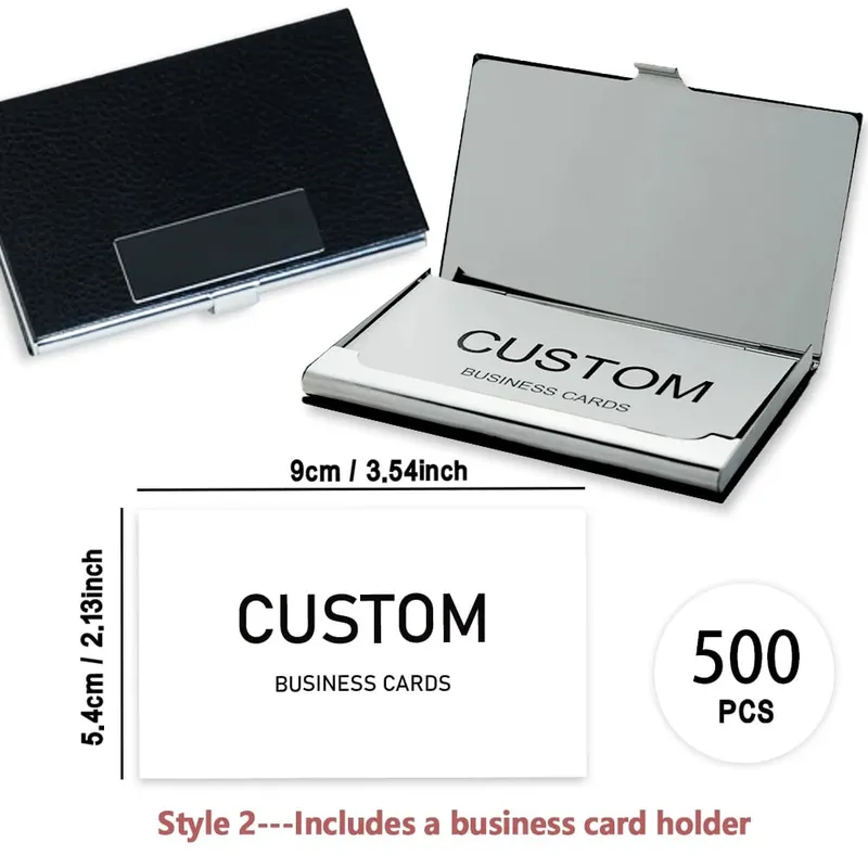 200pcs Custom Business Cards/Cards Desktop Business Cards Thank You Cards Matte Film