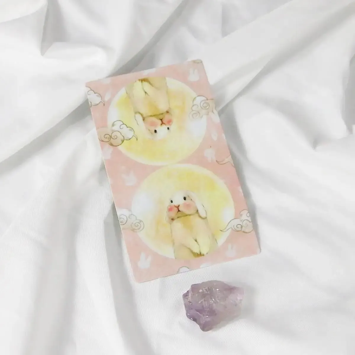 Chubby Bunny Tarot 12*7cm A 78-card Deck Featuring Cute Bunnies 2.75 X 4.75'' Packaging Rigid Box