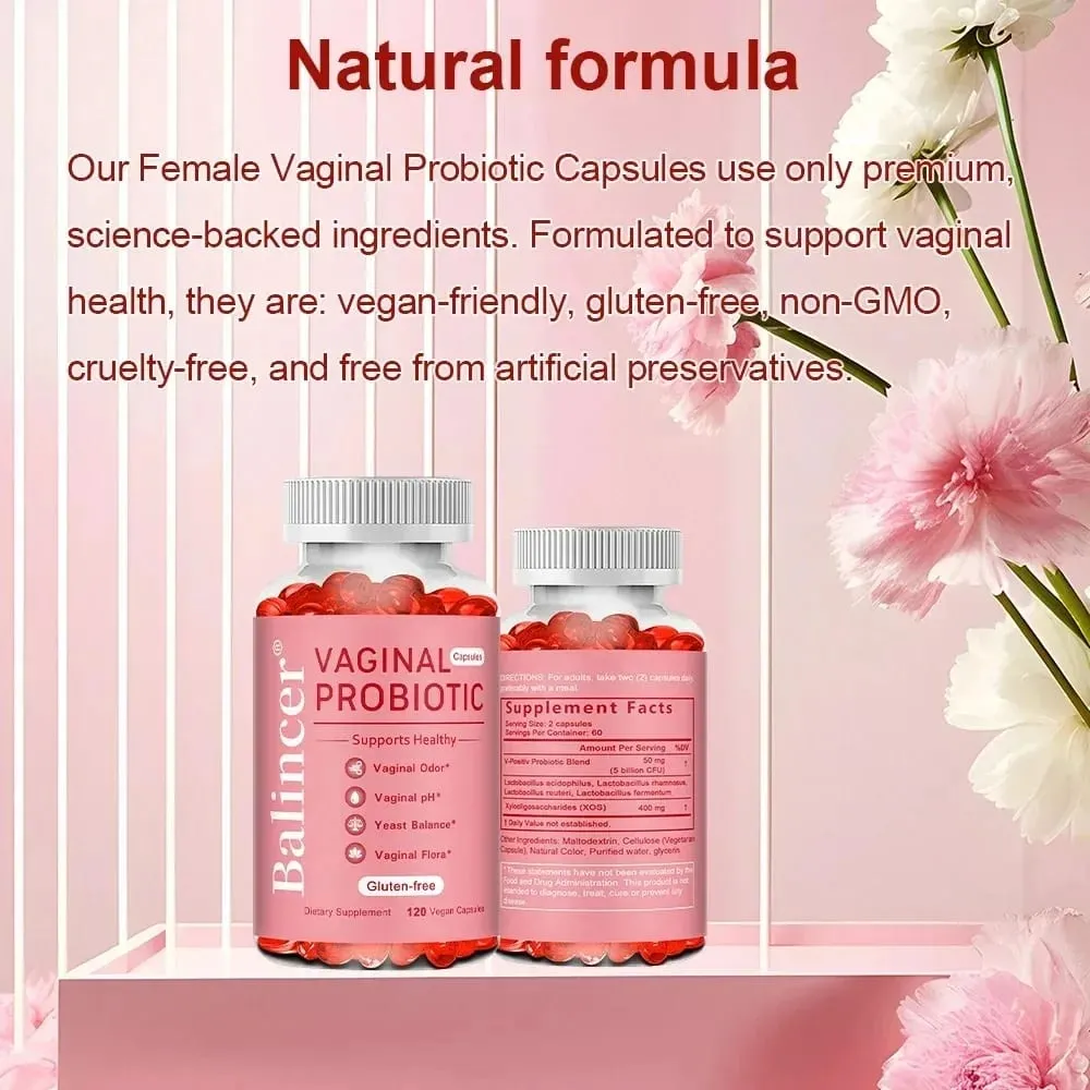 Probiotics Capsules for Women Promote Vaginal Health Yeast Balance Bloating & Digestion Immune Support Energy Boost