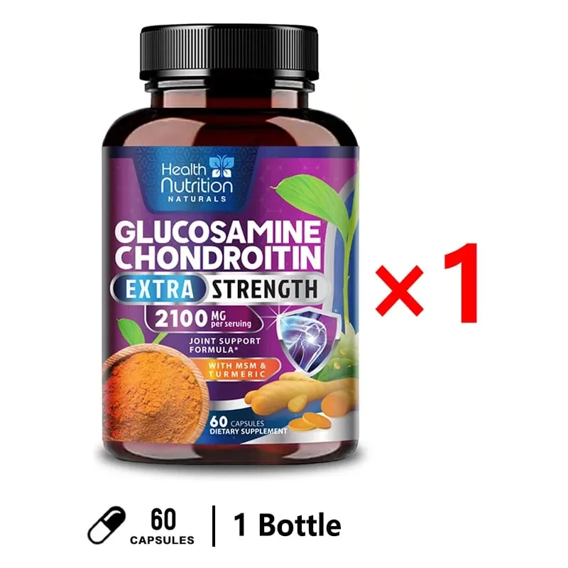Glucosamine Chondroitin Turmeric MSM Triple Strength Joint Support 2100mg