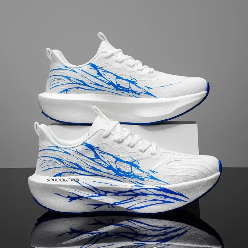 Running Shoes Men Marathon Carbon Board Speciality Sports Breathable Lightweight Women's Comfortable Athletic Nonskid Sneakers