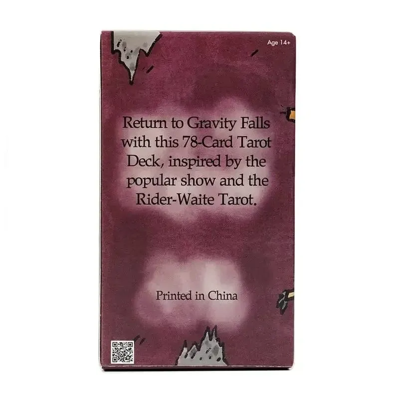 Gizemli Tarot kartları A 78 Deste Gravity Falls Inspired 78 Kart Destesi İngilizce versiyonu Witchy Acemi Tarot Masa oyunları