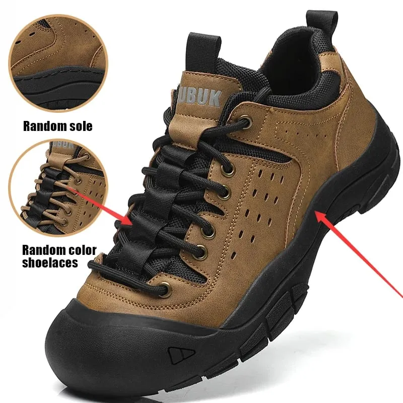 Men's Casual Large-Size Shoes Comfortable Sneakers for All Seasons Lace-Up Men's Shoes Non-Slip and Wear-Resistant Hiking Boots Trekking Boots Breathable Uppers Suitable for Daily Wear Outdoor Travel Mountaineering Hiking Wear-Resistant and