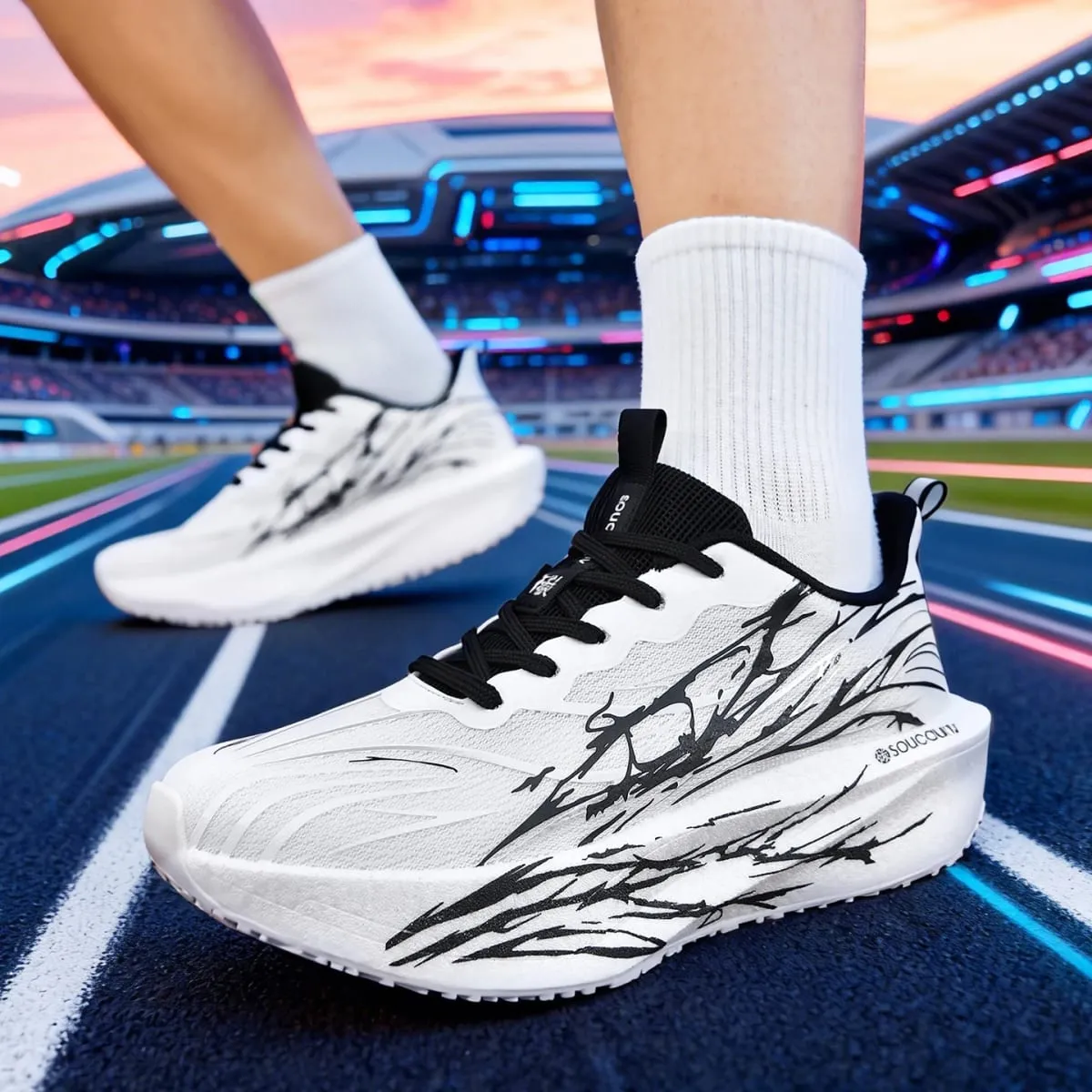 Marathon Running Shoes Men Athletic Sports Outdoor Race Carbon Plate Breathable Lightweight Comfortable Women's Casual Sneakers