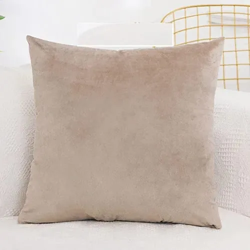 Solid Velvet Cushion Cover 30x50/45x45/50x50/55x55/60x60cm Decorative Throw Pillow Case for Home New Year