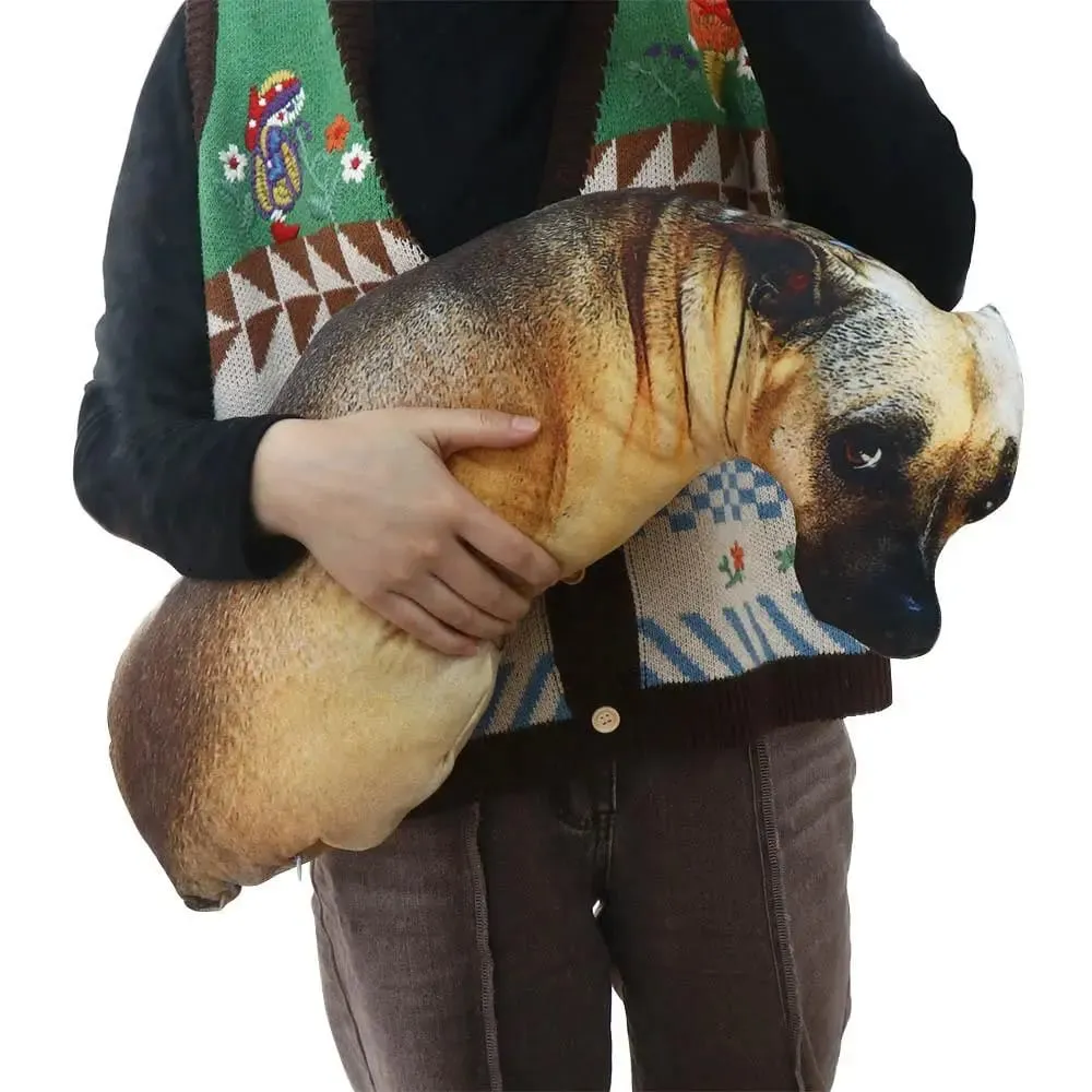 Hound 3D Lifelike Animal Throw Pillow Soft Dog Pillow Creative Cushion Home