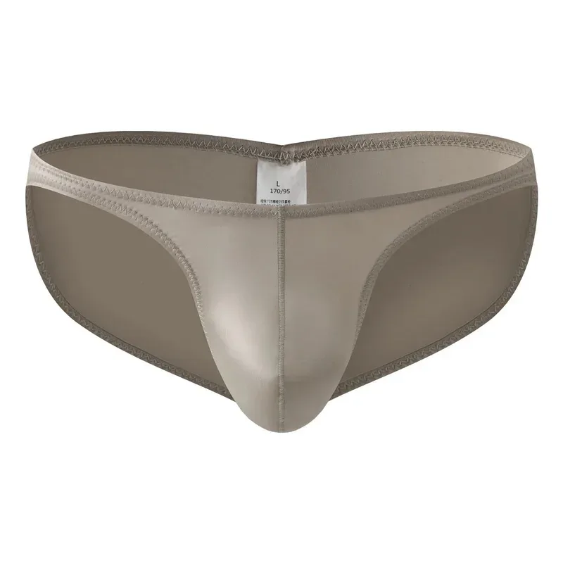Slip da palestra a vita bassa da uomo in raso liscio Intimo sportivo da allenamento Bodybuilding Ultra sottile Allenamento fitness ad asciugatura rapida Sollevamento dei glutei